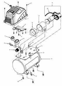 Page A Diagram and Parts List for FP209400 2007 Campbell Hausfeld Compressor
